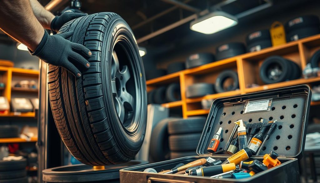 tire repair steps